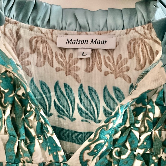 Maison Maar Flutter Sleeve Shift Mini Dress - Picture 11 of 12